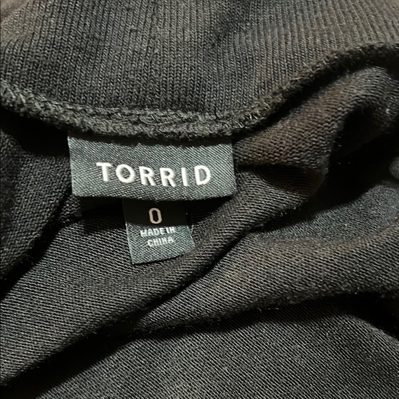 Torrid Black Open Front Women's Sweater 3/4 sleeve - Picture 4 of 5